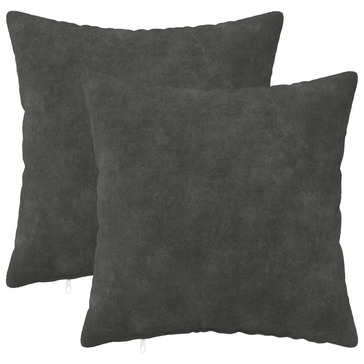 Cushion with Pillow HEERLEN 2 pcs Anthracite Microfiber Fleece