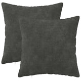 Cushion with Pillow HEERLEN 2 pcs Anthracite Microfiber Fleece