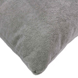 Cushion with Pillow HEERLEN 2 pcs Light Grey Microfiber Fleece