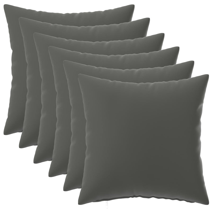 Throw Pillow 6 pcs HEERLEN Anthracite 45 x 45 cm Polyester