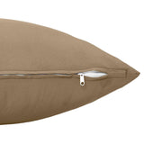 Cushion with Pillow HEERLEN 6 pcs Taupe Polyester - Rear View