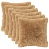 Cushion with Pillow HEERLEN 2 pcs Taupe PV Fleece