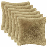 Cushion with Pillow HEERLEN 2 pcs Light Grey PV Fleece