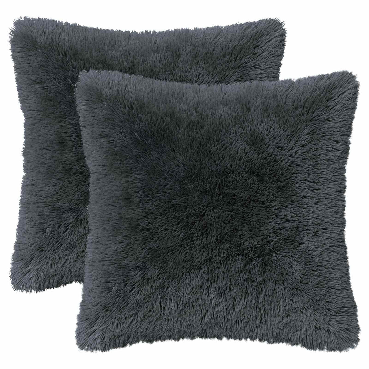Cushion with Pillow HEERLEN 2 pcs Anthracite PV Fleece