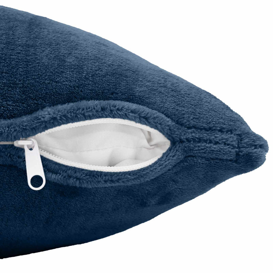 Throw Pillow 2 pcs HEERLEN Navy Blue 45 x 45 cm Flannel