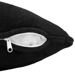 Throw Pillow 12 pcs HEERLEN Black 45 x 45 cm Flannel