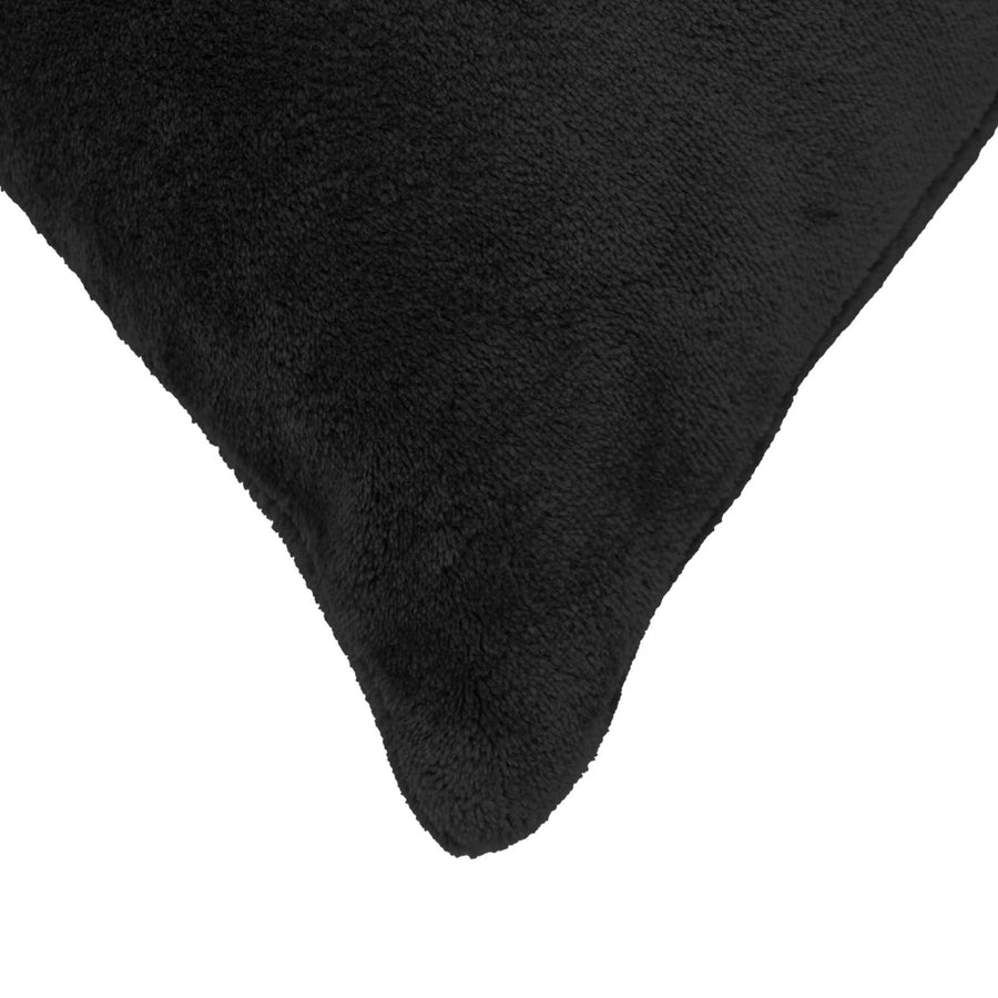 Throw Pillow 12 pcs HEERLEN Black 45 x 45 cm Flannel