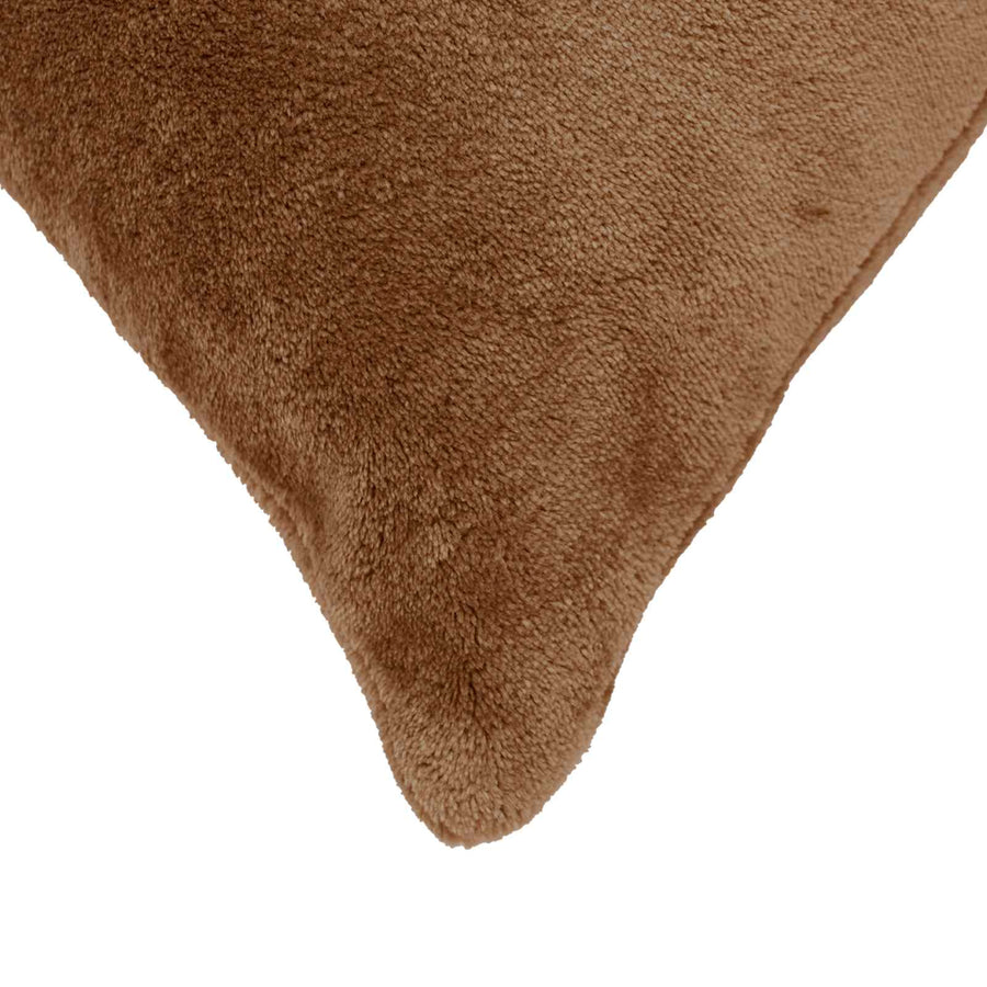 Throw Pillow 6 pcs HEERLEN Light Brown 45 x 45 cm Flannel