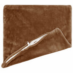 Throw Pillow 6 pcs HEERLEN Light Brown 45 x 45 cm Flannel