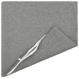Cushion with Pillow HEERLEN 2 pcs Cloud Grey Fabric