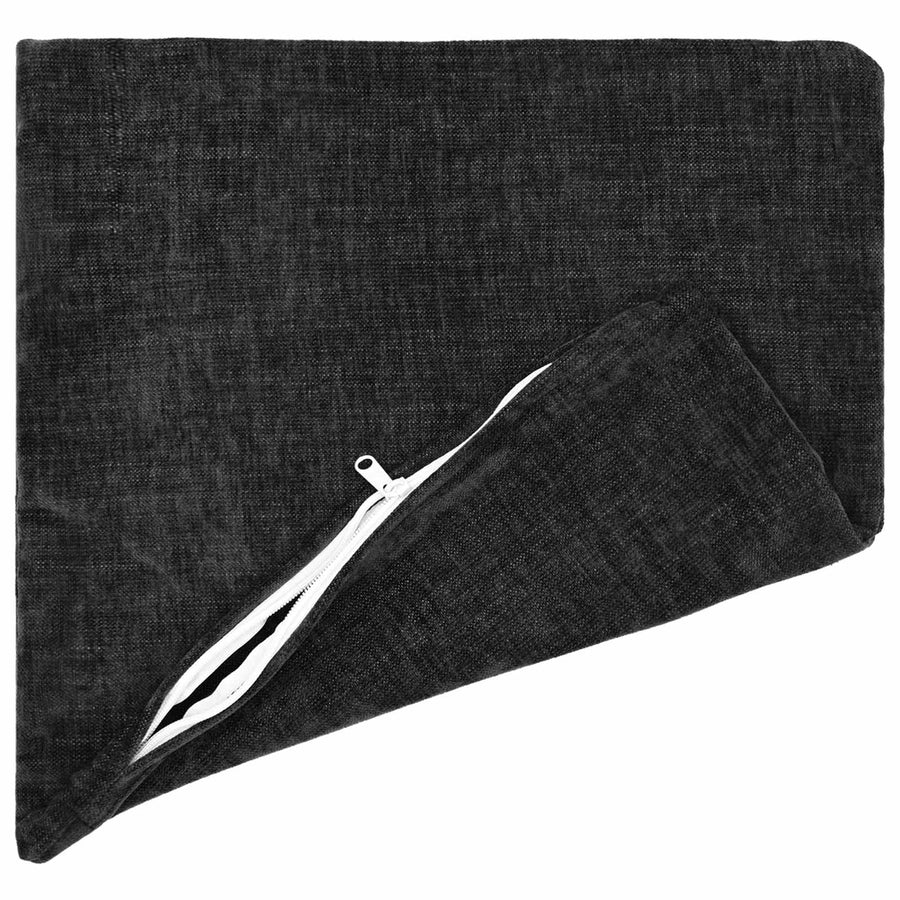 Cushion 6 pcs HEERLEN Anthracite 50 x 50 cm Chenille Fabric