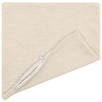 Throw Pillow 2 pcs HEERLEN Cream 50 x 50 cm Chenille Fabric