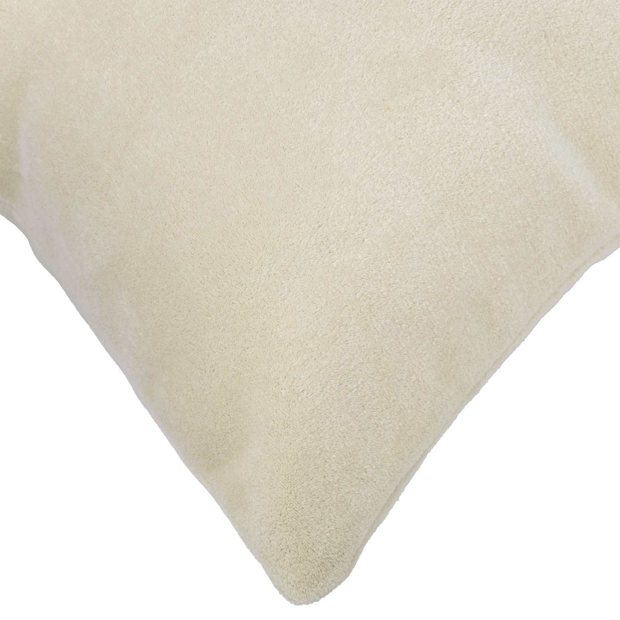 Cushion with Pillow HEERLEN 2 pcs Cream Microfiber Fleece