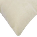 Cushion 2 pcs HEERLEN Cream 50 x 50 cm Microfiber Fleece