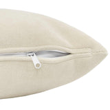 Cushion with Pillow HEERLEN 2 pcs Cream Microfiber Fleece