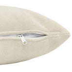 Cushion 2 pcs HEERLEN Cream 50 x 50 cm Microfiber Fleece