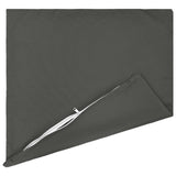 Cushion with Pillow HEERLEN 2 pcs Anthracite Polyester - Side View