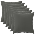 Cushion with Pillow HEERLEN 6 pcs Anthracite Polyester