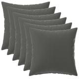 Cushion with Pillow HEERLEN 6 pcs Anthracite Polyester