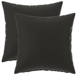 Cushion with Pillow HEERLEN 2 pcs Black Polyester