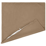 Cushion with Pillow HEERLEN 6 pcs Taupe Polyester - Top-Down View