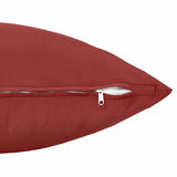 Cushion with Pillow HEERLEN 2 pcs Wine Red Polyester - Rear View
