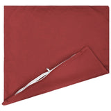 Cushion with Pillow HEERLEN 2 pcs Wine Red Polyester - Top-Down View