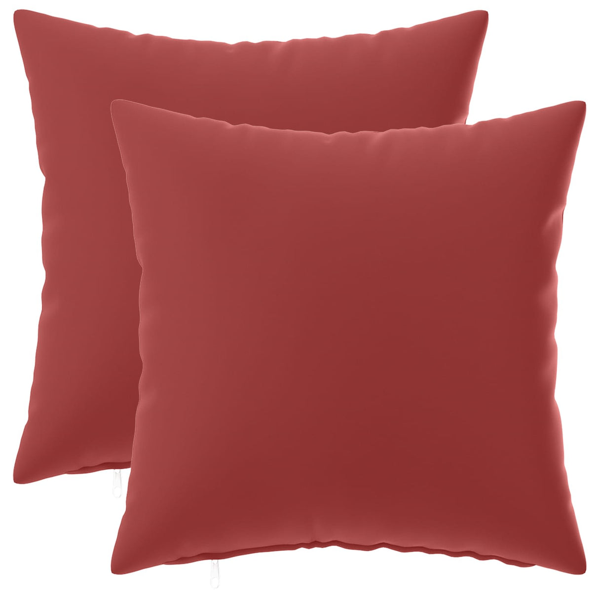 Cushion with Pillow HEERLEN 2 pcs Wine Red Polyester