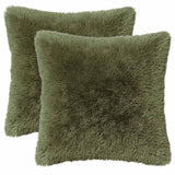 Cushion with Pillow HEERLEN 6 pcs Green PV Fleece