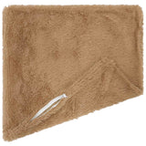 Cushion with Pillow HEERLEN 2 pcs Taupe PV Fleece - Side View