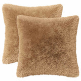 Cushion with Pillow HEERLEN 6 pcs Taupe PV Fleece