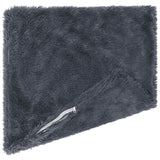 Cushion with Pillow HEERLEN 2 pcs Anthracite PV Fleece
