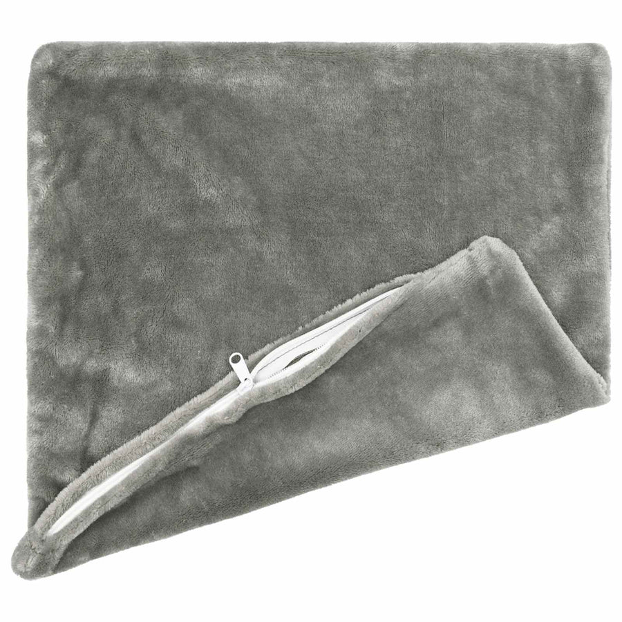 Throw Pillow 2 pcs HEERLEN Dark Grey 50 x 50 cm Flannel