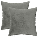 Throw Pillow 2 pcs HEERLEN Dark Grey 50 x 50 cm Flannel