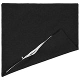 Cushion with Pillow HEERLEN 2 pcs Black Fabric - Side View