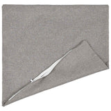 Cushion with Pillow HEERLEN 2 pcs Cloud Grey Fabric - Side View