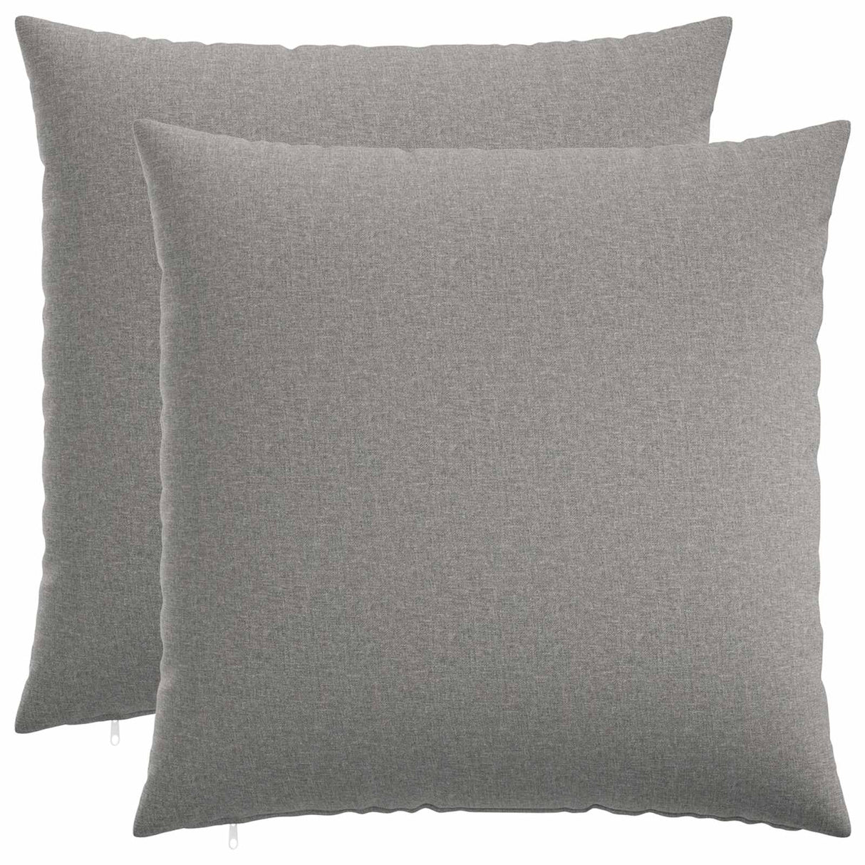 Cushion with Pillow HEERLEN 2 pcs Cloud Grey Fabric