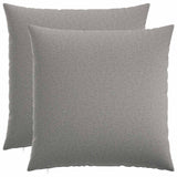 Cushion with Pillow HEERLEN 2 pcs Cloud Grey Fabric