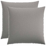 Throw Pillow 2 pcs HEERLEN Cloud Grey 55 x 55 cm Fabric
