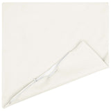 Cushion with Pillow HEERLEN 2 pcs White Fabric
