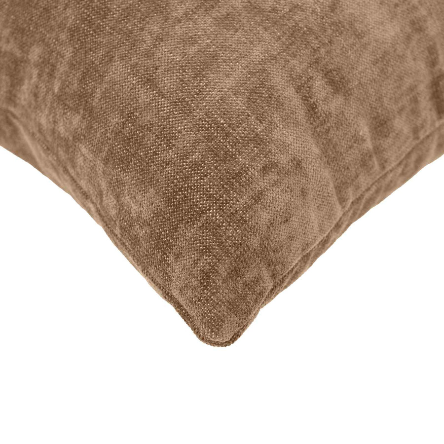Throw Pillow 2 pcs HEERLEN Brown 55 x 55 cm Chenille Fabric