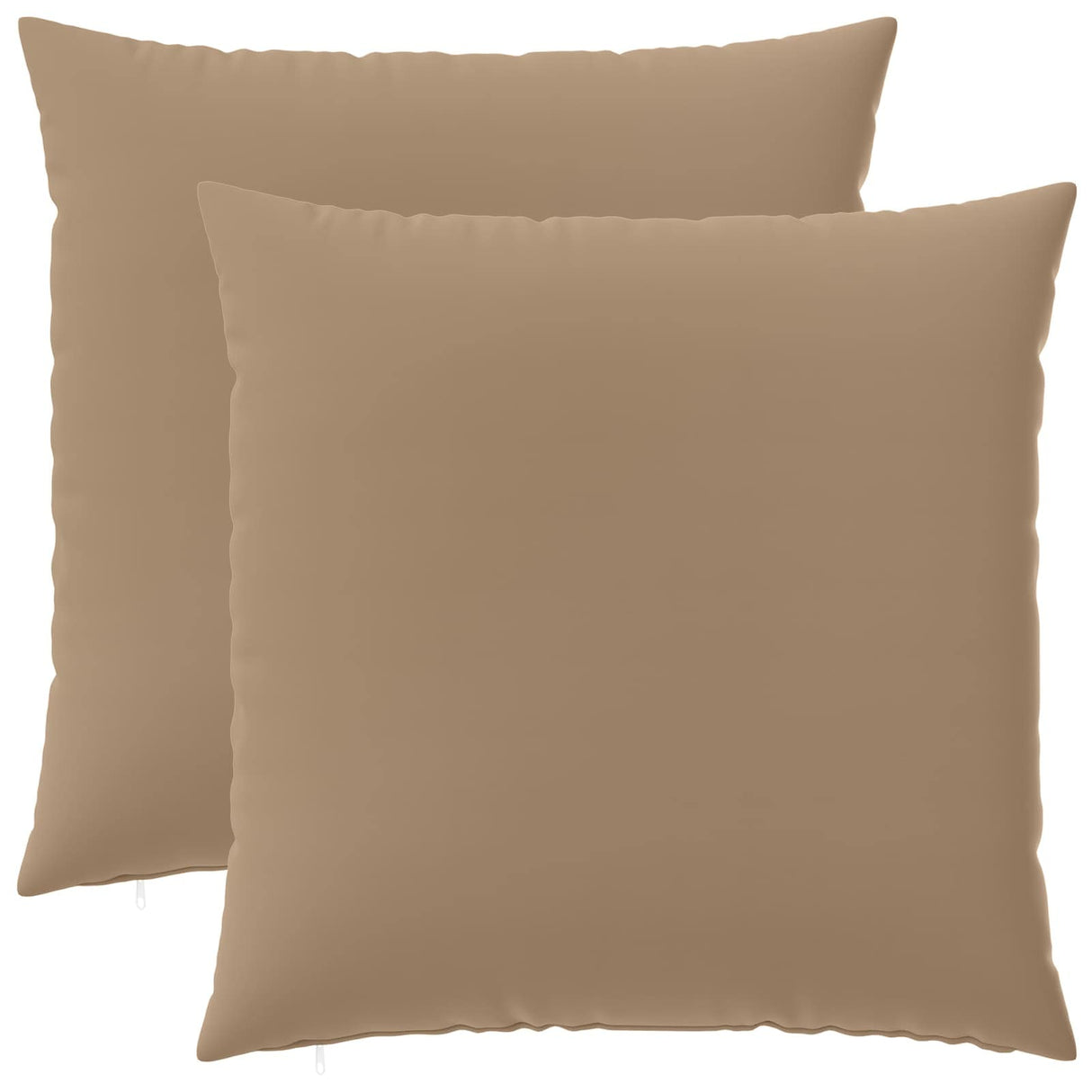 Cushion with Pillow HEERLEN 2 pcs Taupe Polyester