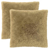 Cushion with Pillow HEERLEN 2 pcs Light Grey PV Fleece