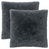 Cushion with Pillow HEERLEN 2 pcs Anthracite PV Fleece