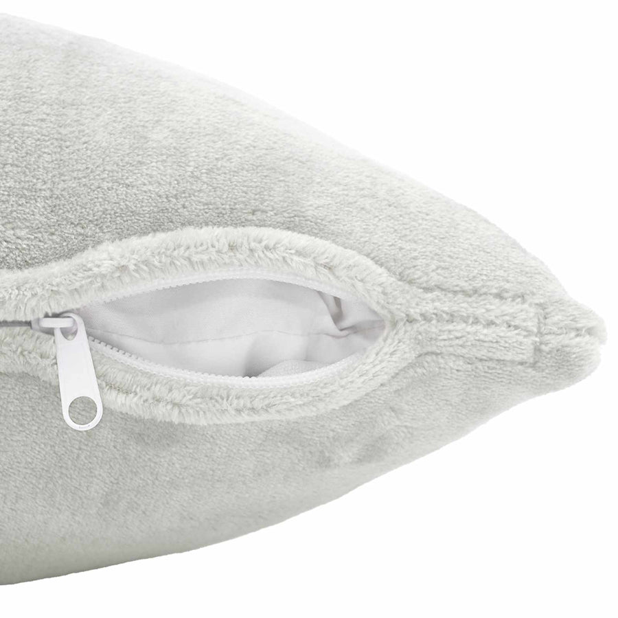Throw Pillow 2 pcs HEERLEN Light Grey 55 x 55 cm Flannel
