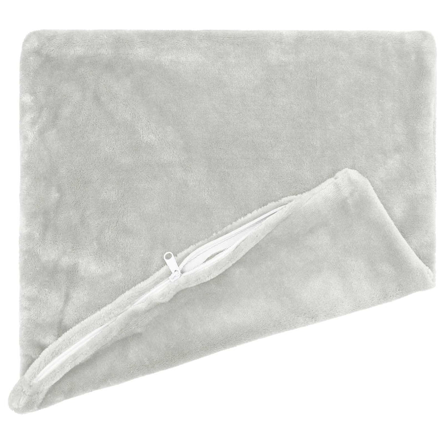 Throw Pillow 2 pcs HEERLEN Light Grey 55 x 55 cm Flannel