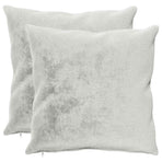 Throw Pillow 2 pcs HEERLEN Light Grey 55 x 55 cm Flannel