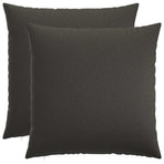 Cushion with Pillow HEERLEN 2 pcs Dark Grey Fabric