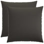 Cushion with Pillow HEERLEN 2 pcs Dark Grey Fabric