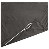 Cushion with Pillow HEERLEN 2 pcs Dark Grey Velvet